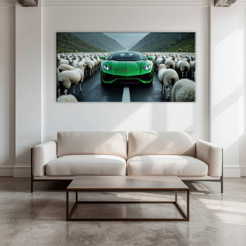 Lamborghini Aventador Wall Art | Motivational Supercar Canvas Print Cars