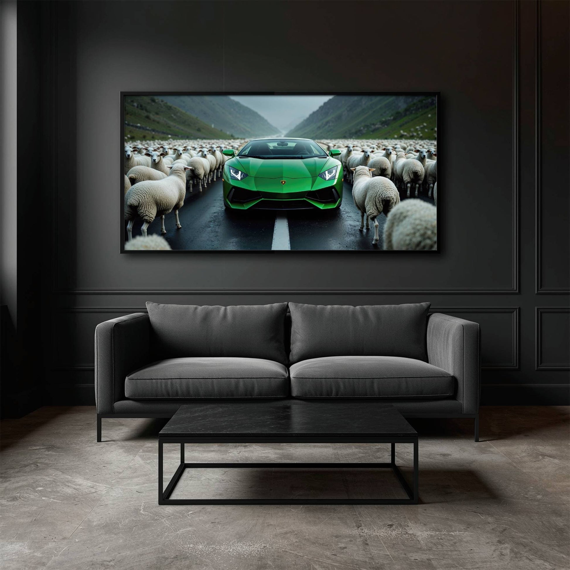Lamborghini Aventador Wall Art | Motivational Supercar Canvas Print Cars