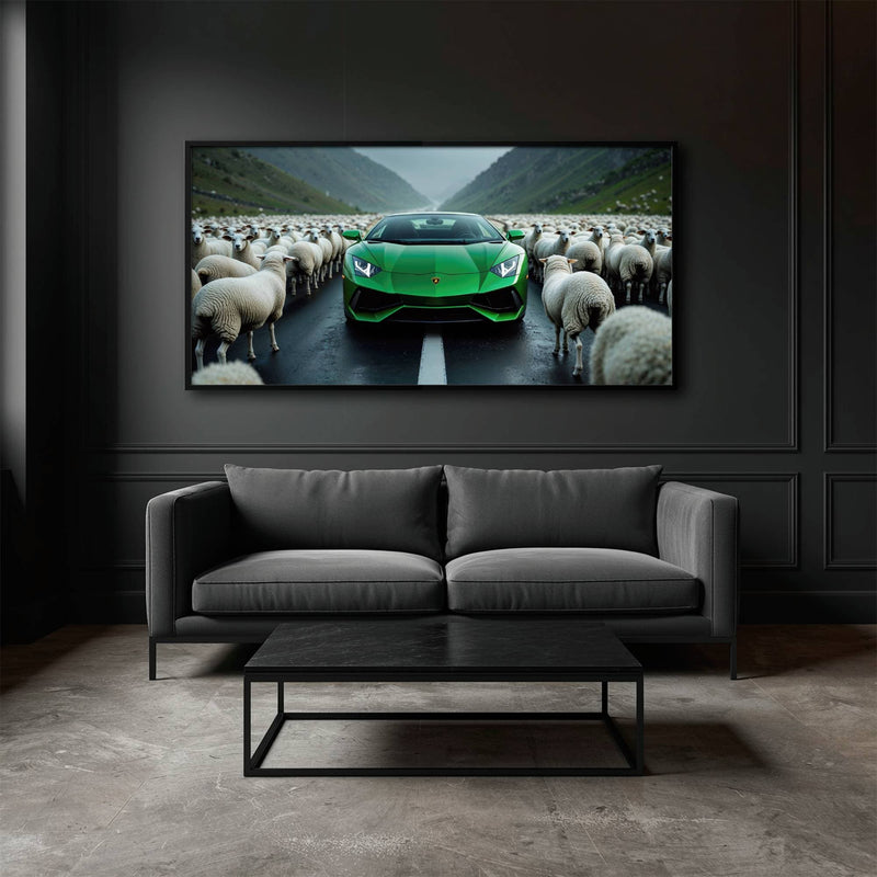 Lamborghini Aventador Wall Art | Motivational Supercar Canvas Print Cars