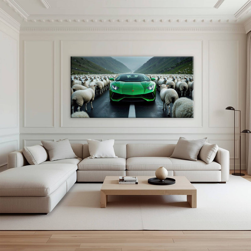 Lamborghini Aventador Wall Art | Motivational Supercar Canvas Print Cars