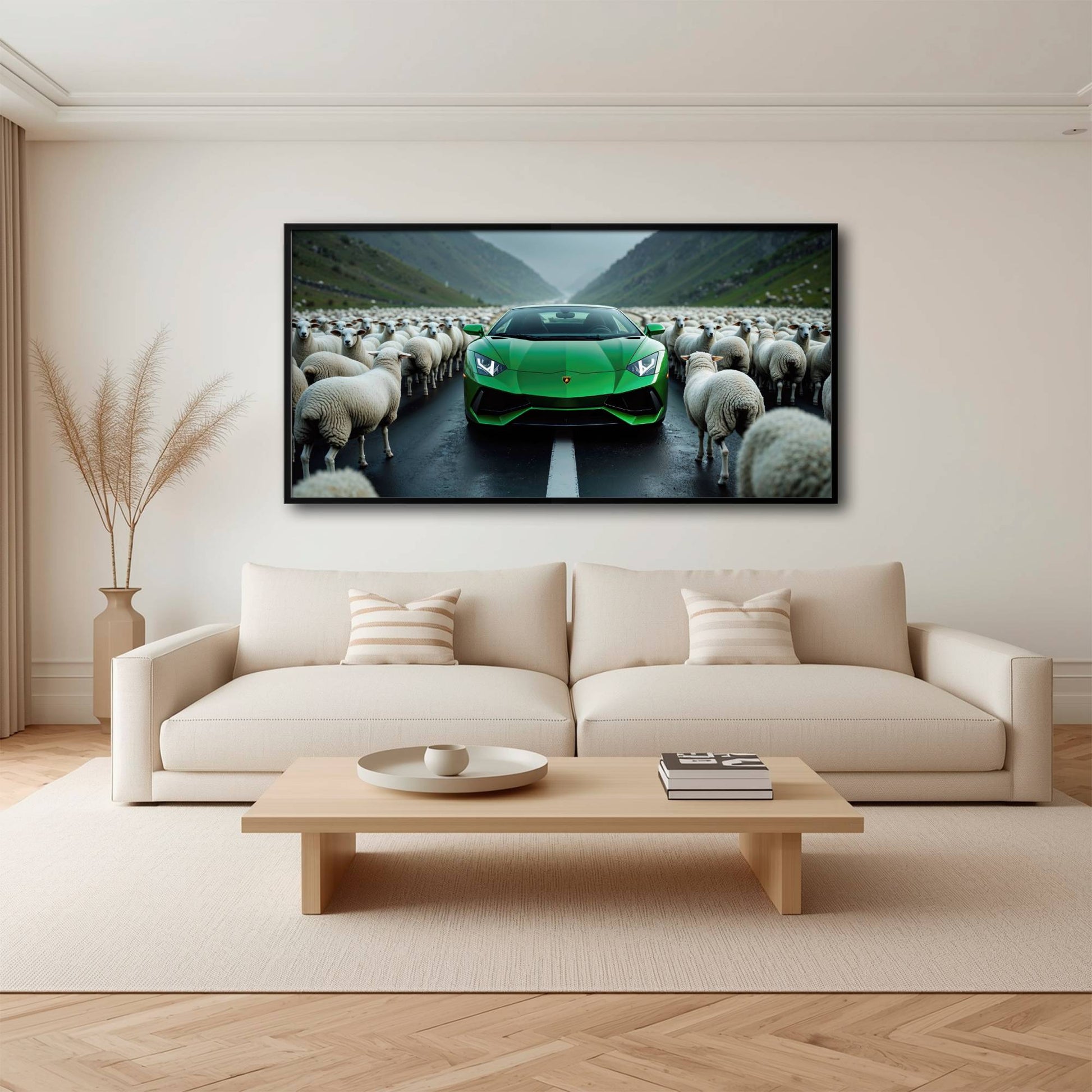 Lamborghini Aventador Wall Art | Motivational Supercar Canvas Print Cars