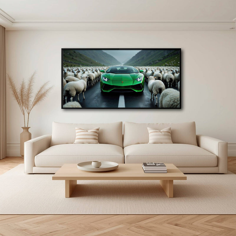 Lamborghini Aventador Wall Art | Motivational Supercar Canvas Print Cars