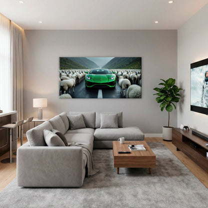 Lamborghini Aventador Wall Art | Motivational Supercar Canvas Print Cars