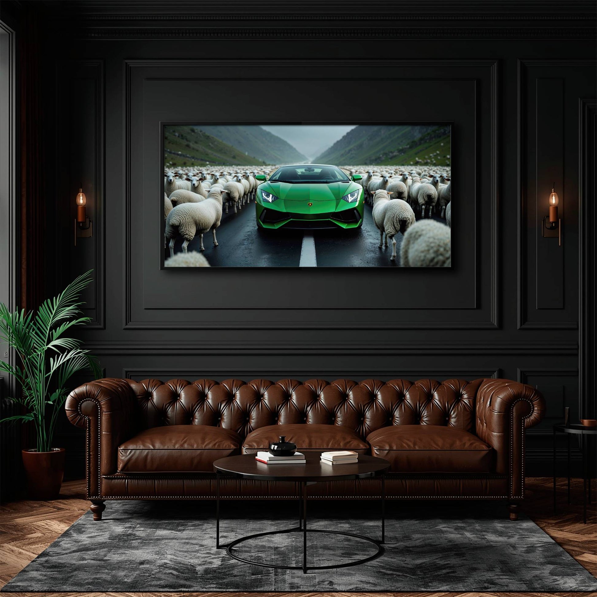Lamborghini Aventador Wall Art | Motivational Supercar Canvas Print Cars