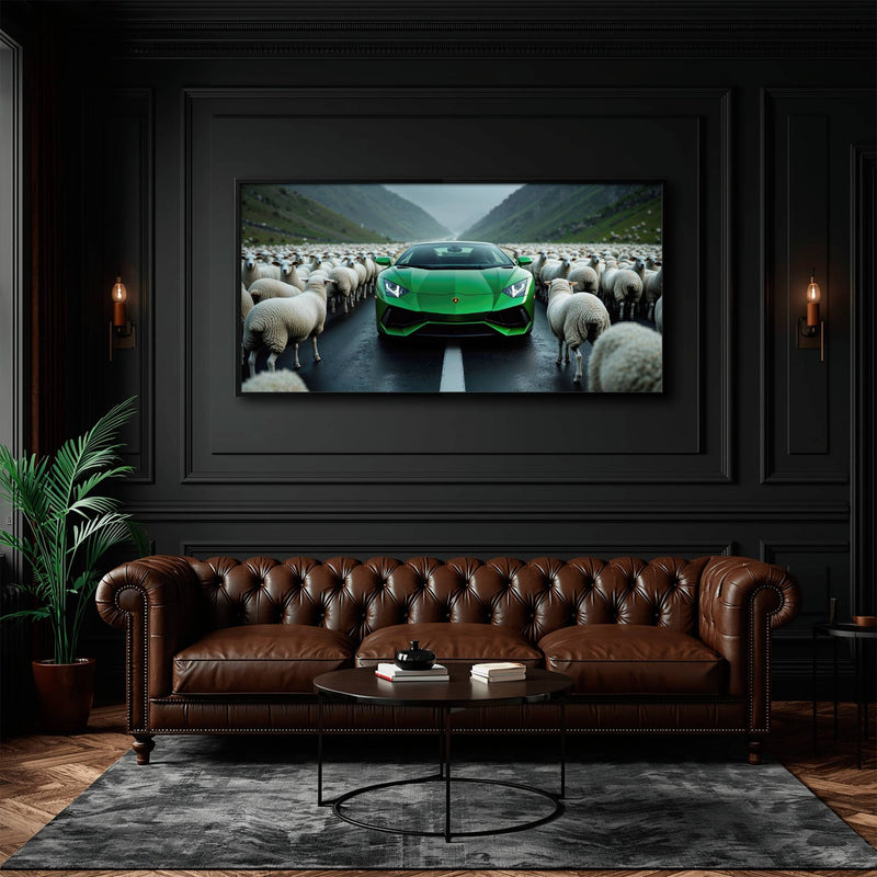 Lamborghini Aventador Wall Art | Motivational Supercar Canvas Print Cars