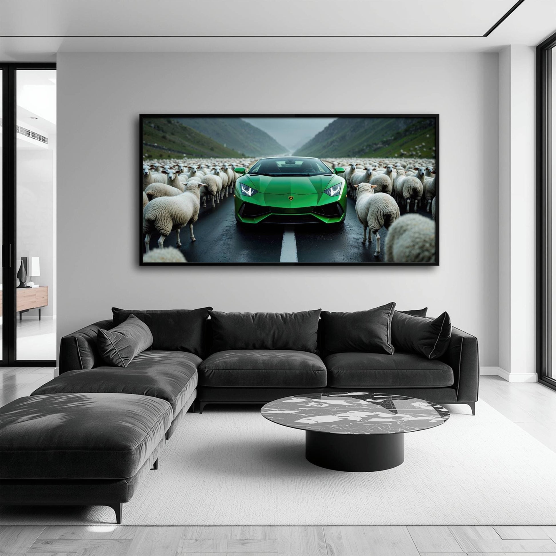 Lamborghini Aventador Wall Art | Motivational Supercar Canvas Print Cars