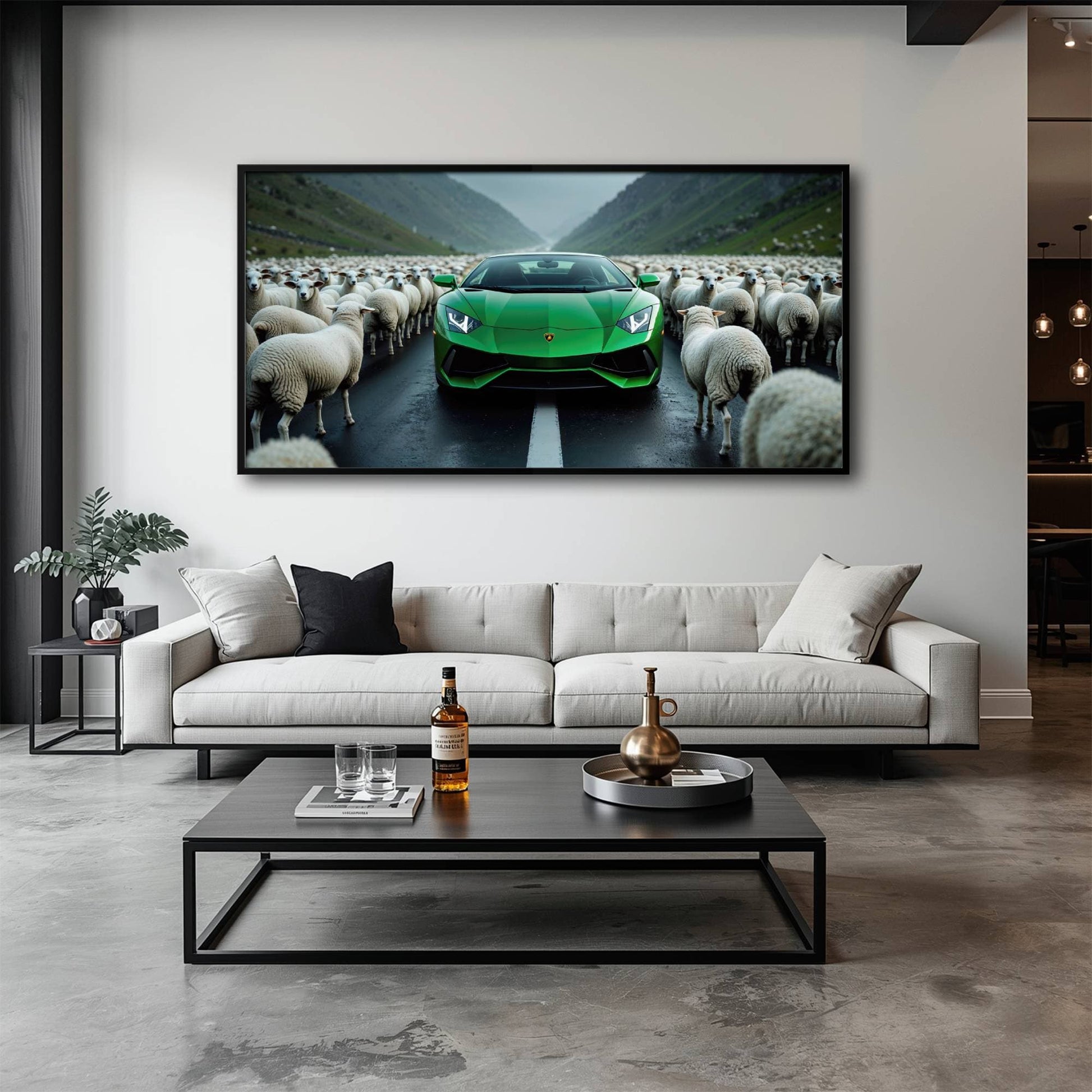 Lamborghini Aventador Wall Art | Motivational Supercar Canvas Print Cars