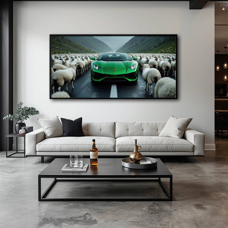 Lamborghini Aventador Wall Art | Motivational Supercar Canvas Print Cars
