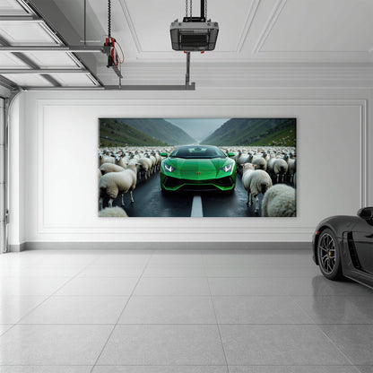 Lamborghini Aventador Wall Art | Motivational Supercar Canvas Print Cars