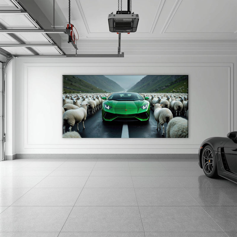 Lamborghini Aventador Wall Art | Motivational Supercar Canvas Print Cars