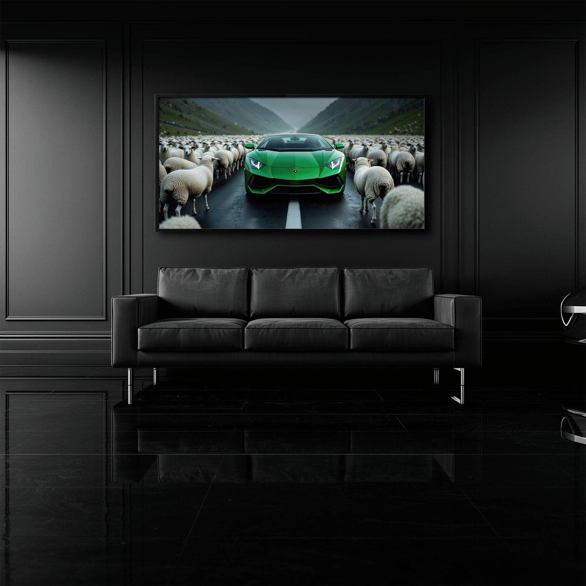 Lamborghini Aventador Wall Art | Motivational Supercar Canvas Print Cars