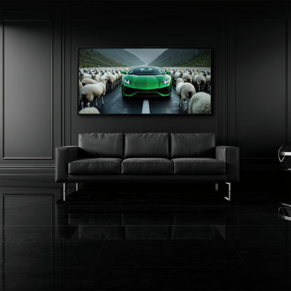 Lamborghini Aventador Wall Art | Motivational Supercar Canvas Print Cars