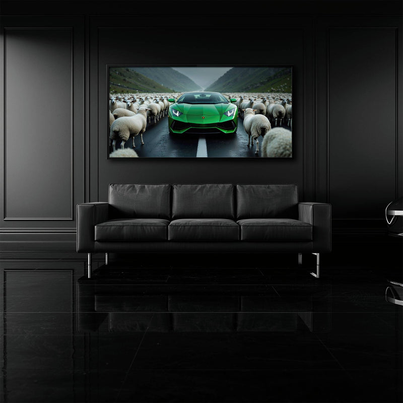 Lamborghini Aventador Wall Art | Motivational Supercar Canvas Print Cars