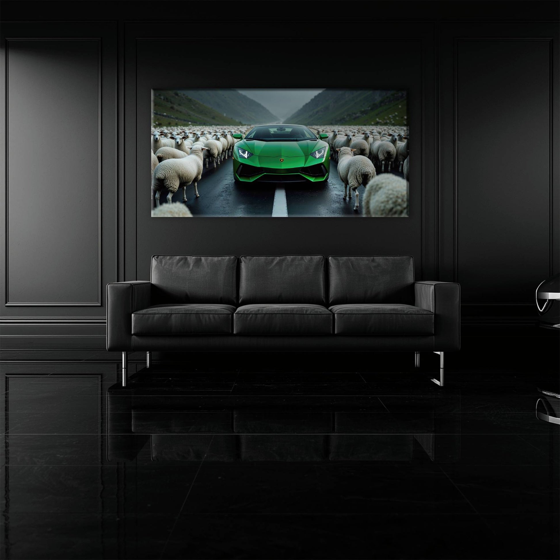 Lamborghini Aventador Wall Art | Motivational Supercar Canvas Print Cars