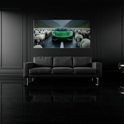 Lamborghini Aventador Wall Art | Motivational Supercar Canvas Print Cars