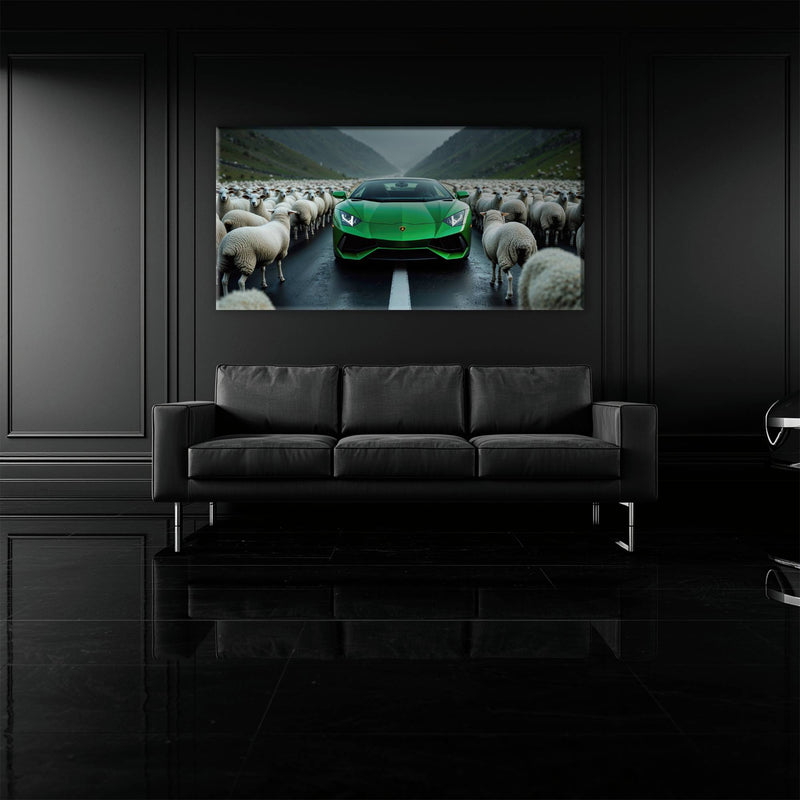 Lamborghini Aventador Wall Art | Motivational Supercar Canvas Print Cars