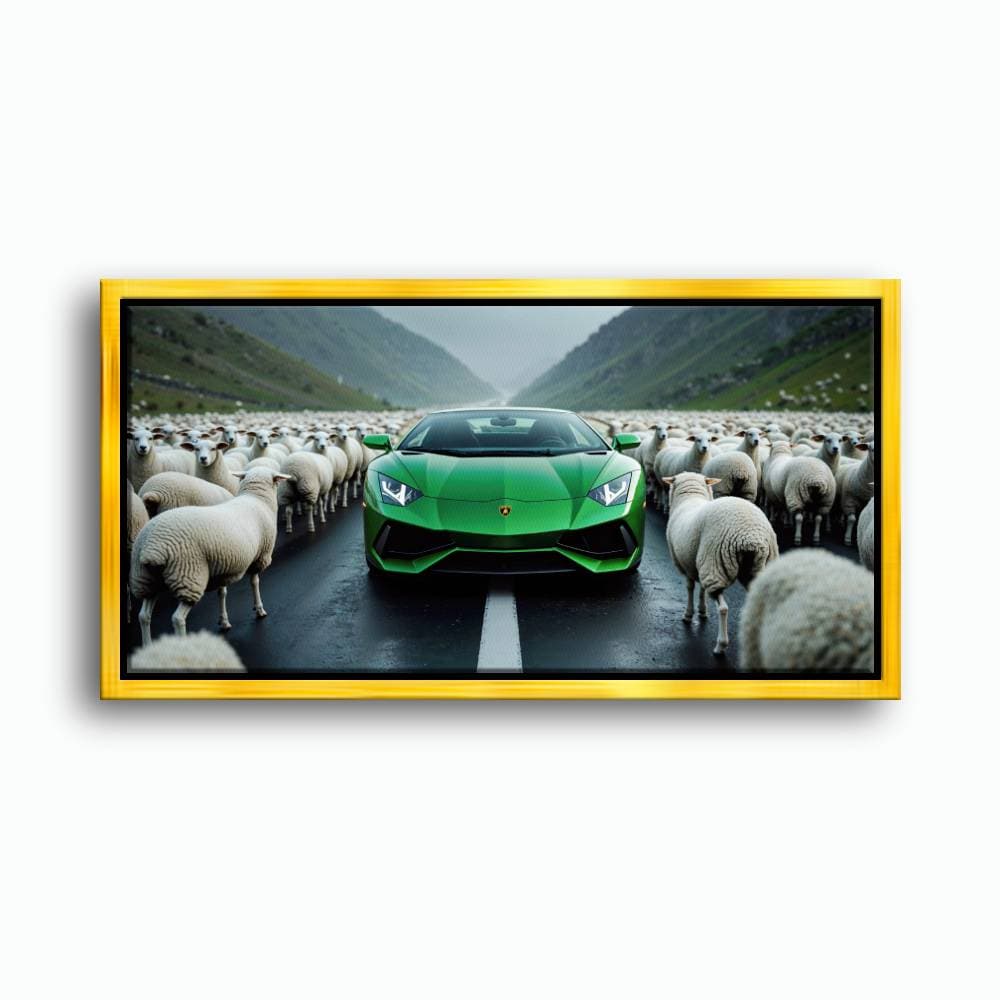 Lamborghini Aventador Wall Art | Motivational Supercar Canvas Print Cars