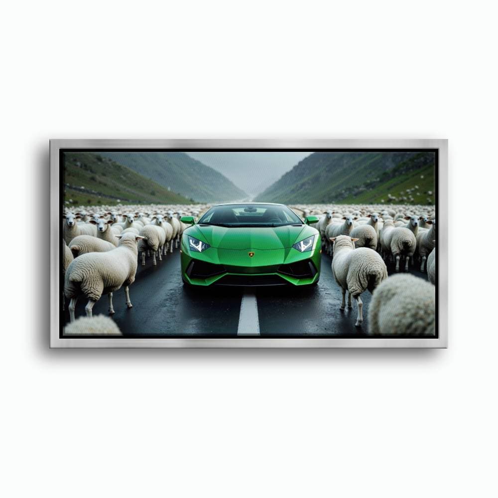 Lamborghini Aventador Wall Art | Motivational Supercar Canvas Print Cars