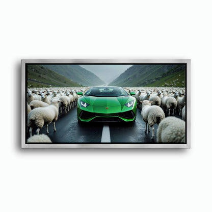 Lamborghini Aventador Wall Art | Motivational Supercar Canvas Print Cars