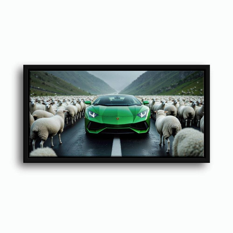 Lamborghini Aventador Wall Art | Motivational Supercar Canvas Print Cars