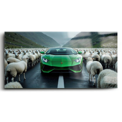 Lamborghini Aventador Wall Art | Motivational Supercar Canvas Print Cars