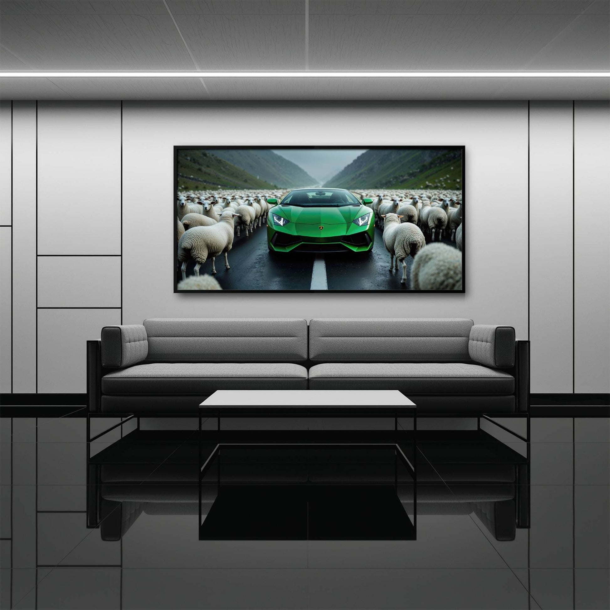 Lamborghini Aventador Wall Art | Motivational Supercar Canvas Print Cars