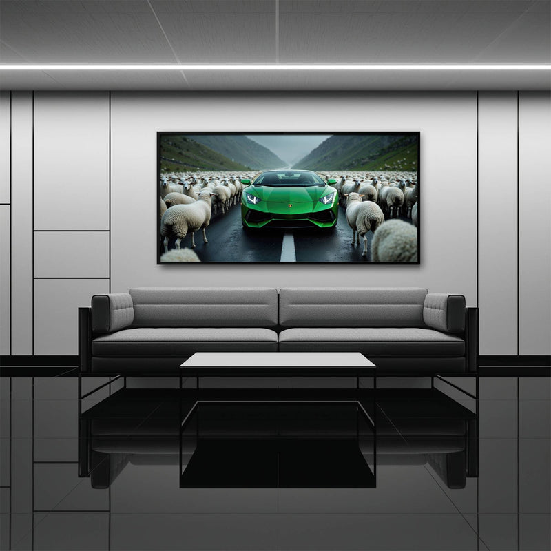 Lamborghini Aventador Wall Art | Motivational Supercar Canvas Print Cars