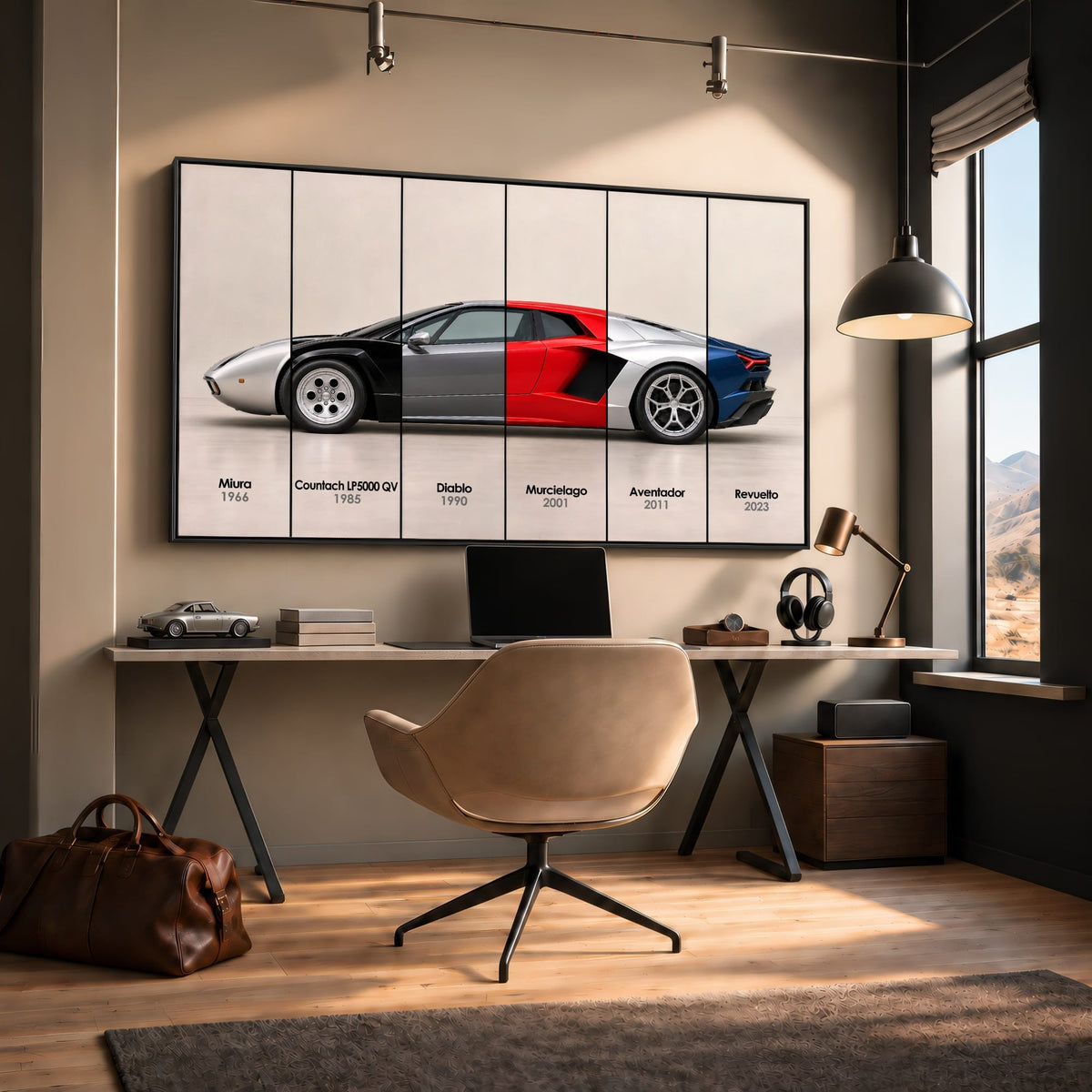 Lamborghini Evolution Poster & Canvas Wall Art | Caveson Cars
