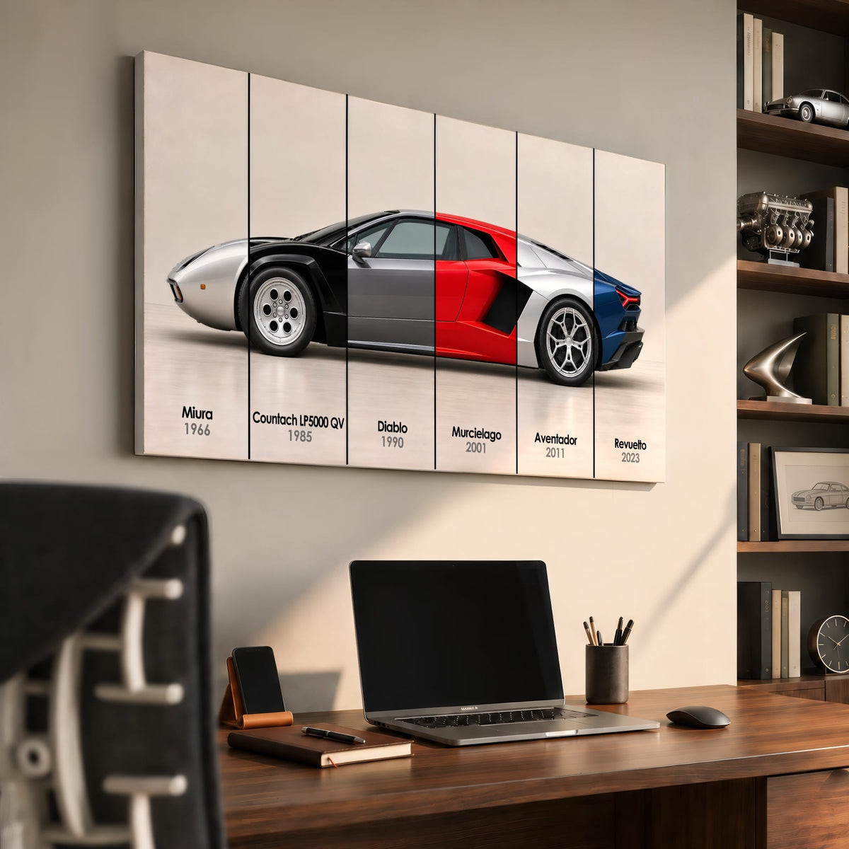 Lamborghini Evolution Poster & Canvas Wall Art | Caveson Cars