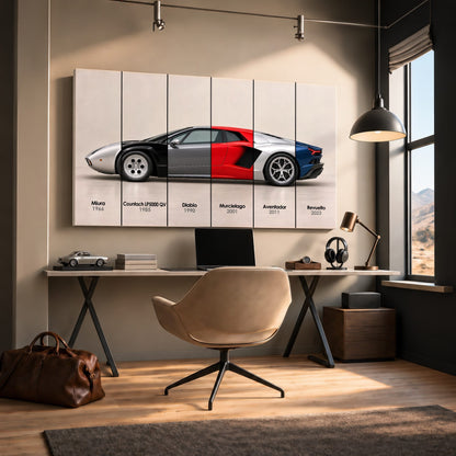 Lamborghini Evolution Poster & Canvas Wall Art | Caveson Cars