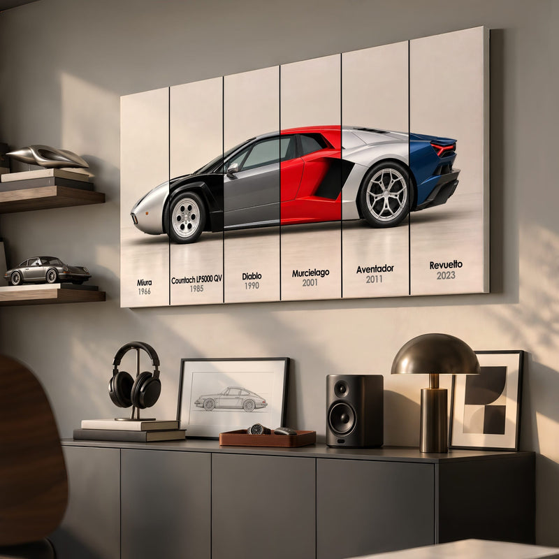 Lamborghini Evolution Poster & Canvas Wall Art | Caveson Cars