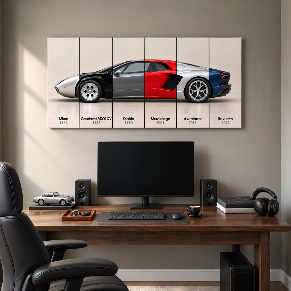 Lamborghini Evolution Poster & Canvas Wall Art | Caveson Cars