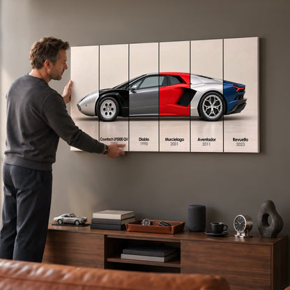 Lamborghini Evolution Poster & Canvas Wall Art | Caveson Cars