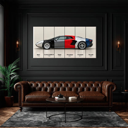 Lamborghini Evolution Poster & Canvas Wall Art | Caveson Cars
