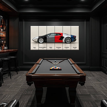 Lamborghini Evolution Poster & Canvas Wall Art | Caveson Cars