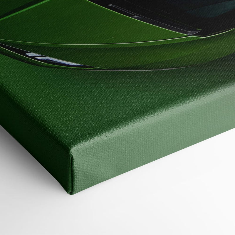 Lamborghini Huracan Wall Art | Green Canvas Print | Automotive Decor Cars