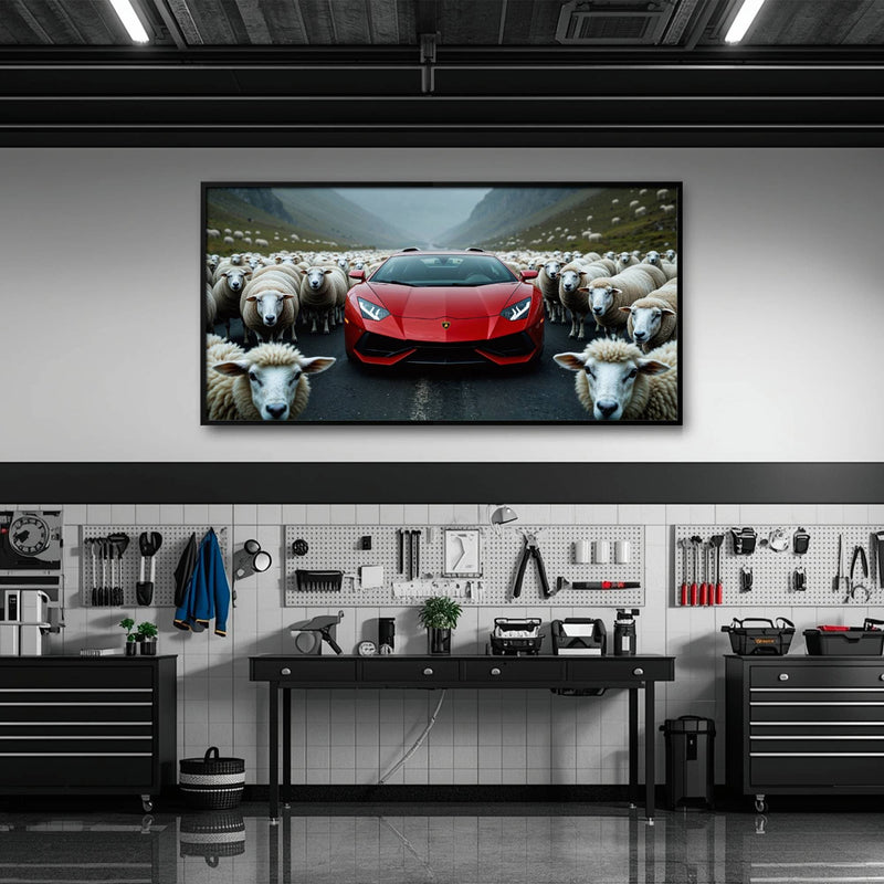 Lamborghini Aventador Wall Art | Supercar Garage Decor Cars