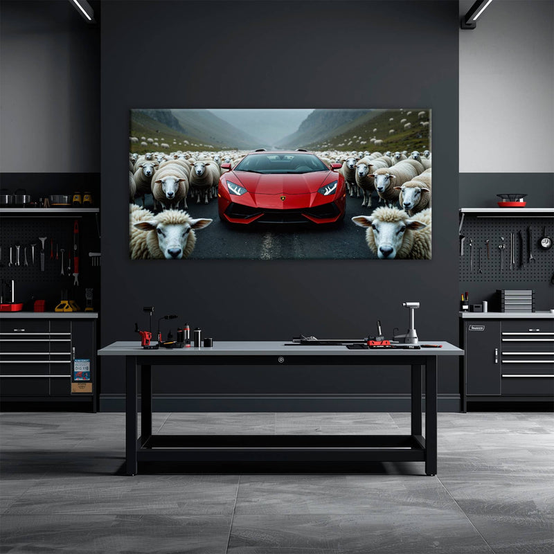 Lamborghini Aventador Wall Art | Supercar Garage Decor Cars