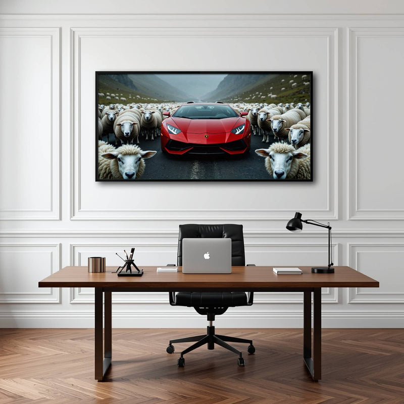 Lamborghini Aventador Wall Art | Supercar Garage Decor Cars