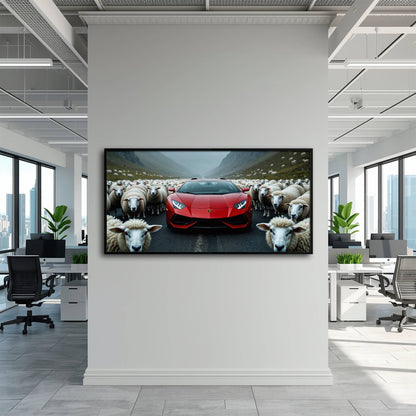Lamborghini Aventador Wall Art | Supercar Garage Decor Cars