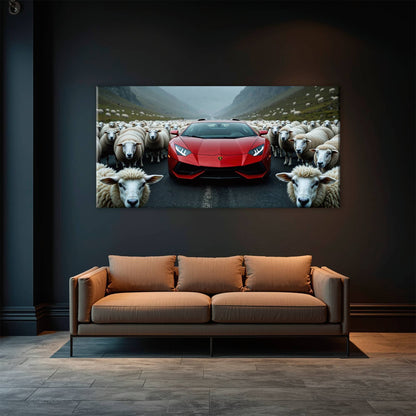 Lamborghini Aventador Wall Art | Supercar Garage Decor Cars