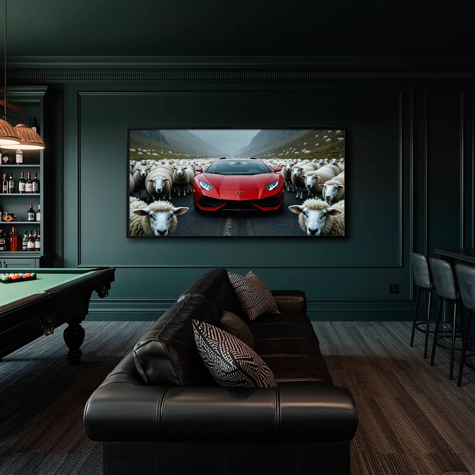 Lamborghini Aventador Wall Art | Supercar Garage Decor Cars