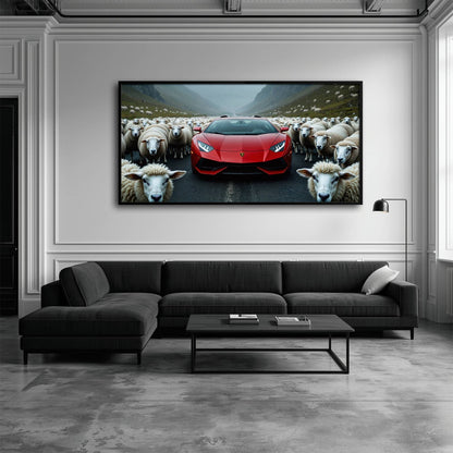 Lamborghini Aventador Wall Art | Supercar Garage Decor Cars