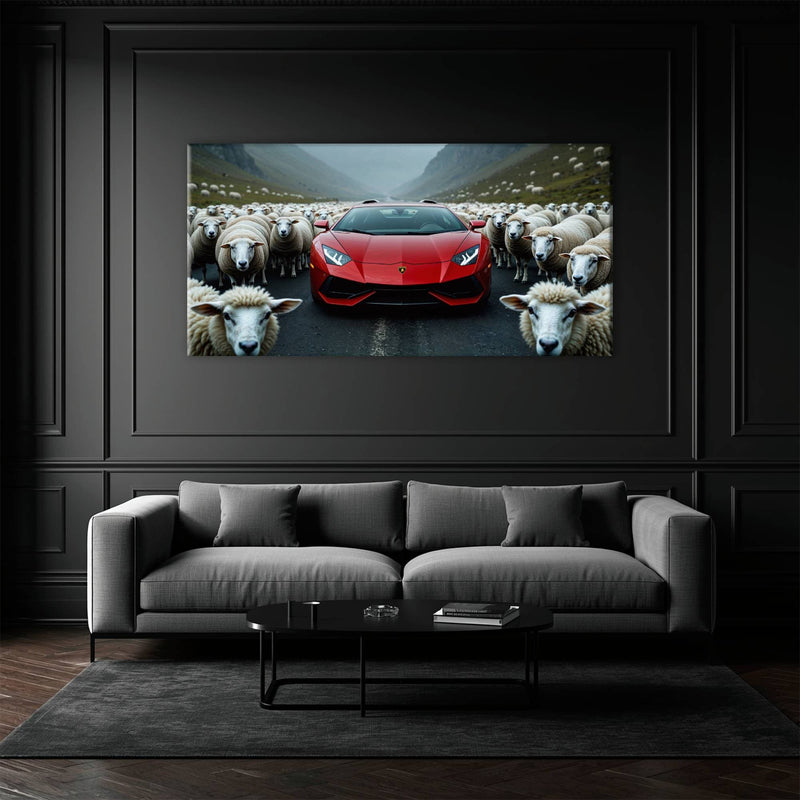 Lamborghini Aventador Wall Art | Supercar Garage Decor Cars
