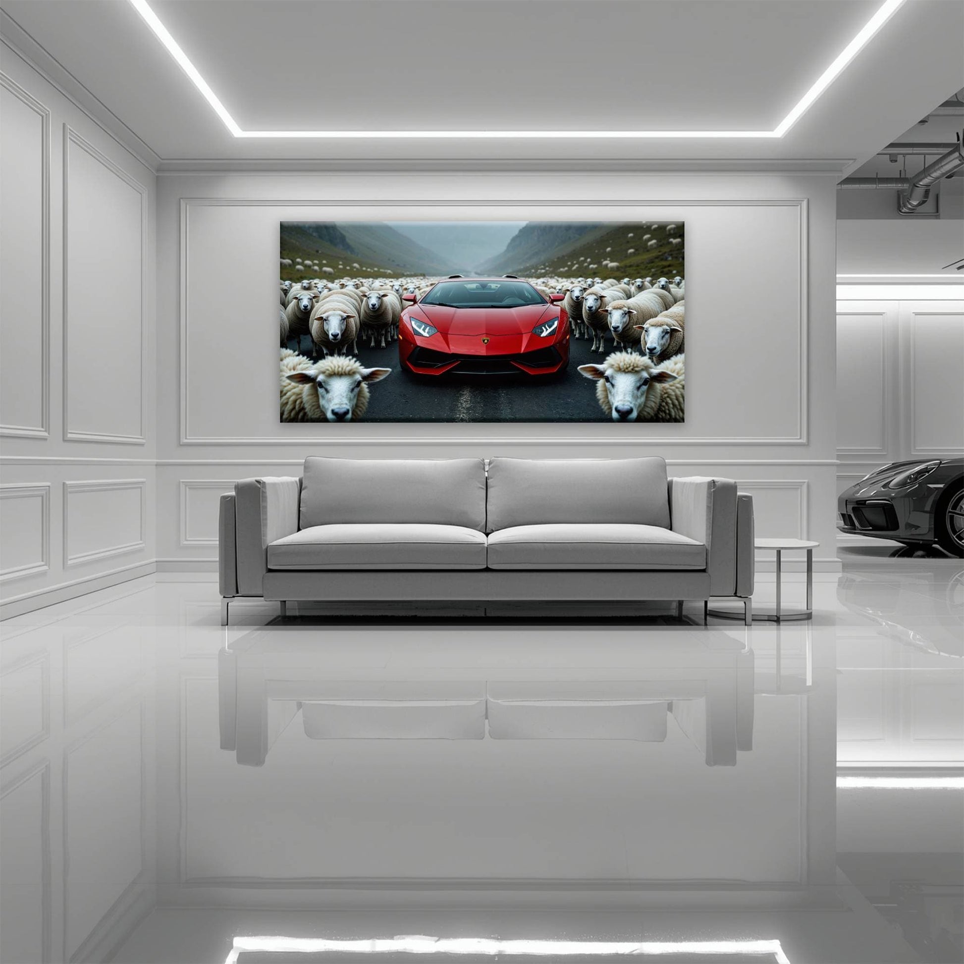 Lamborghini Aventador Wall Art | Supercar Garage Decor Cars