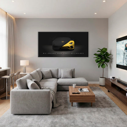 Lamborghini Yellow Wall Art | Automotive Decor | Lambo poster Cars