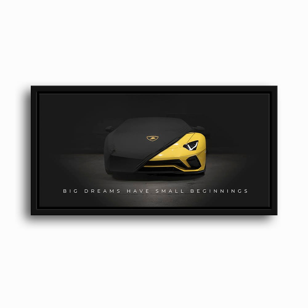 Lamborghini Yellow Wall Art | Automotive Decor | Lambo poster Cars