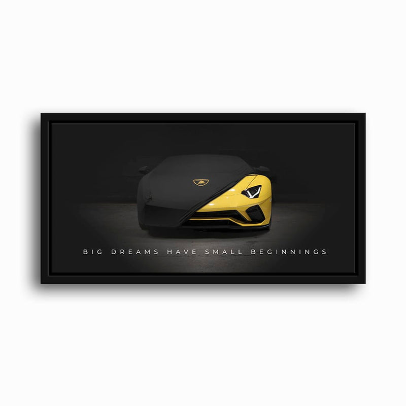Lamborghini Yellow Wall Art | Automotive Decor | Lambo poster Cars