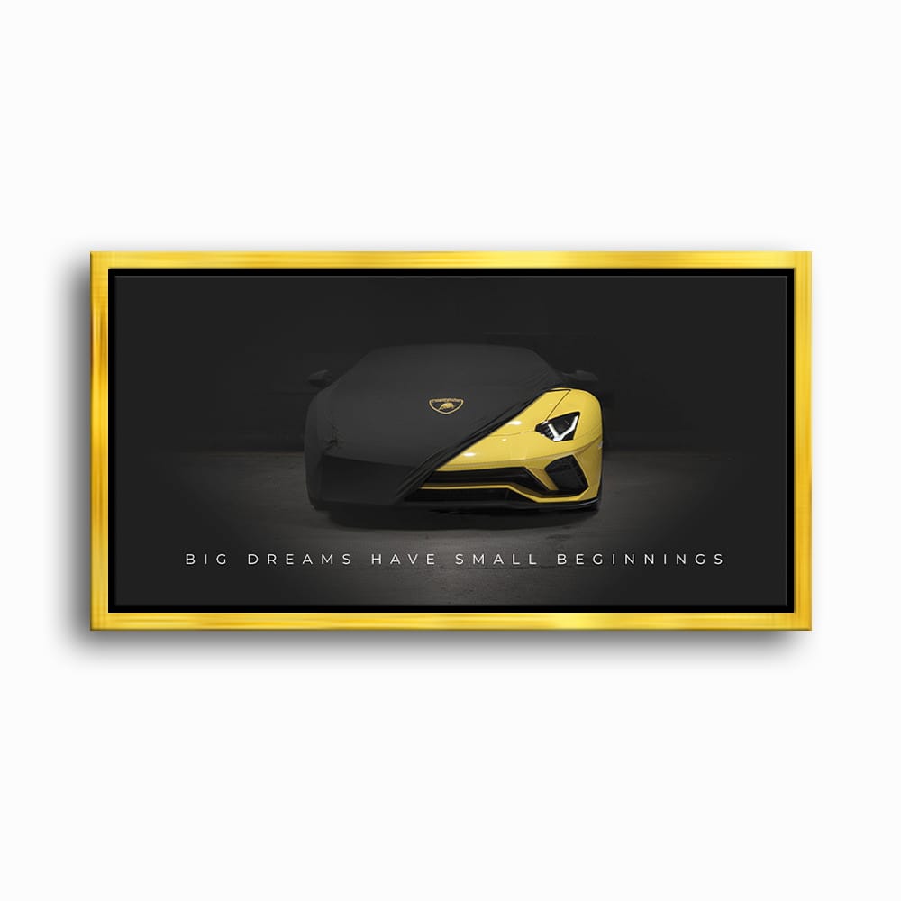 Lamborghini Yellow Wall Art | Automotive Decor | Lambo poster Cars