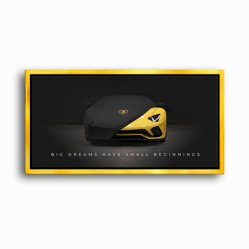 Lamborghini Yellow Wall Art | Automotive Decor | Lambo poster Cars